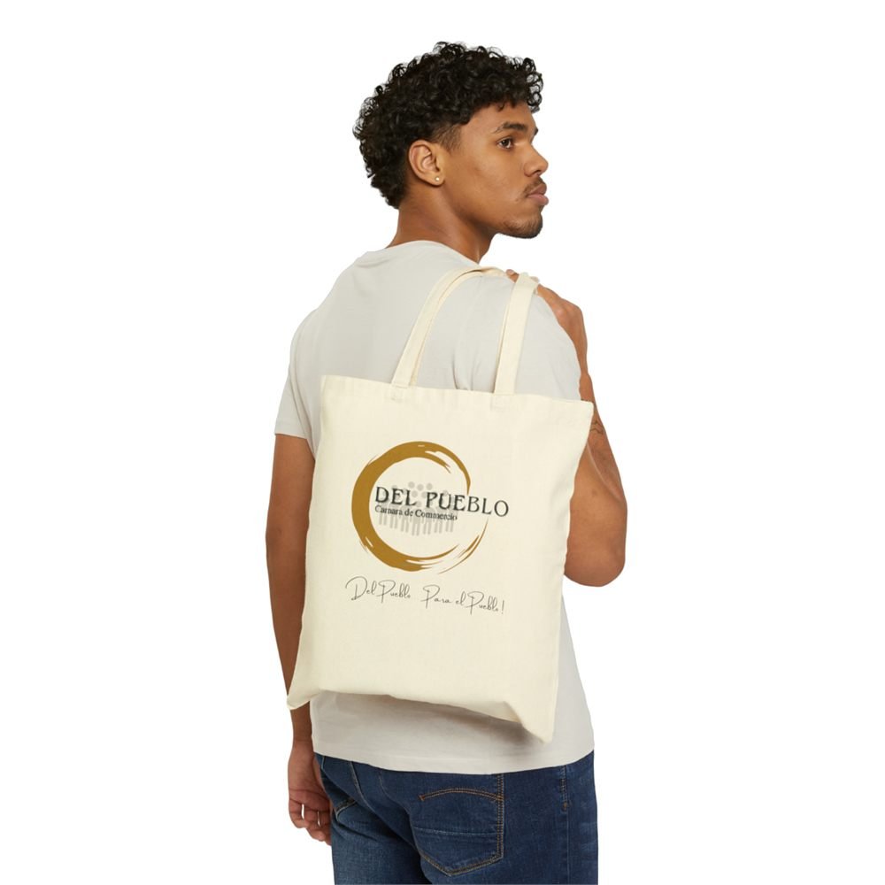 Cámara de Comercio del Pueblo — natural cotton tote