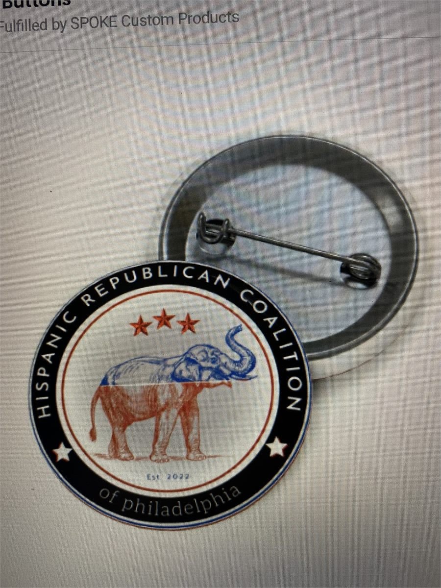 Hispanic Republican Coalition of Philadelphia — Pin badge