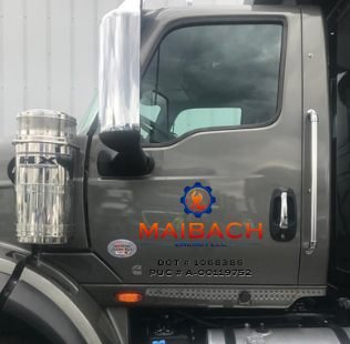 Maibach Energy — Truck door with DOT & PUC numbers