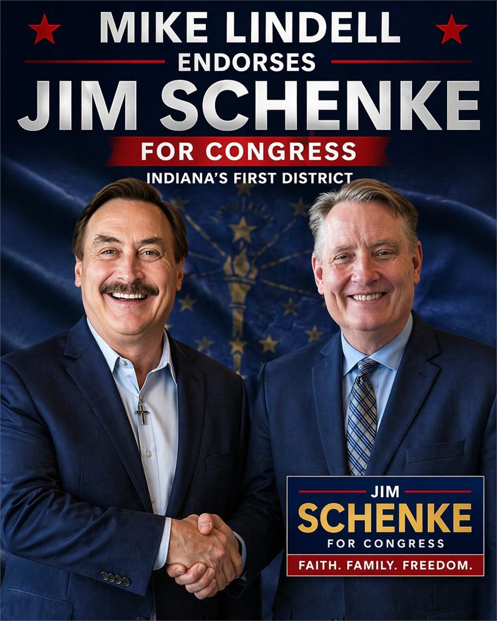 Campaign collateral — Schenke — endorsement post